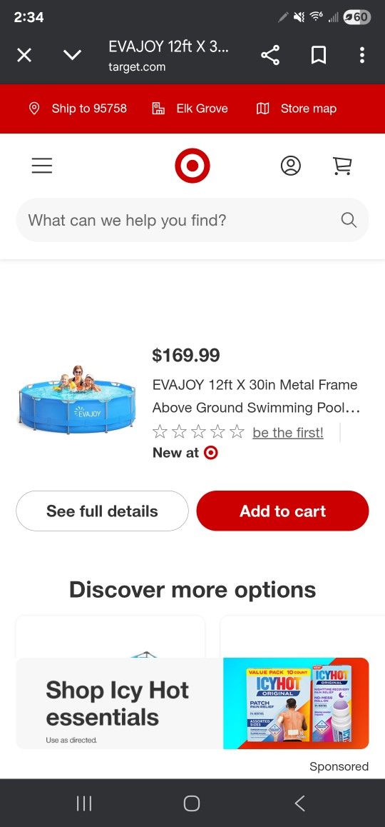 12x30 Round Framed Swimming Pool