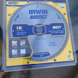 Irwin 14083 Marathon 12 in. 80 Tooth Miter Table Saw Blade