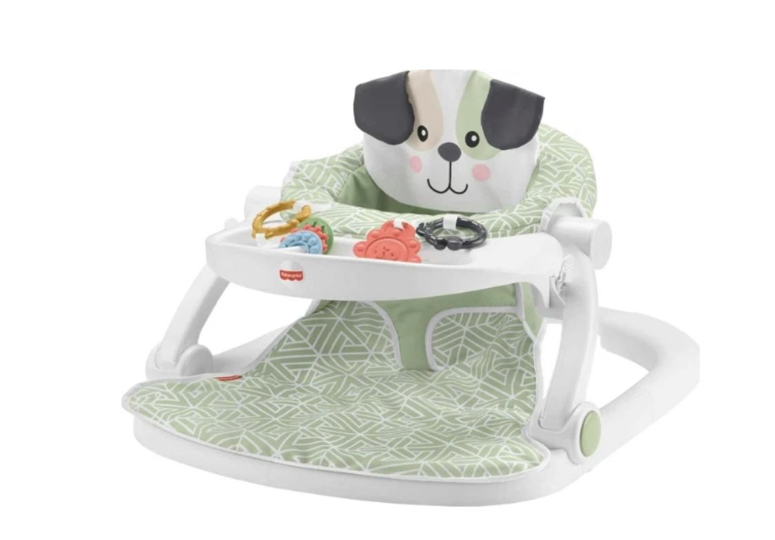 NEW Fisher-Price Baby Portable Baby Chair Sit-Me-Up Floor Seat with Snack Tray New, Open Box