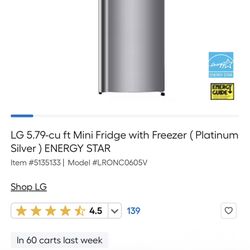 LG Refrigerator Nuevo 