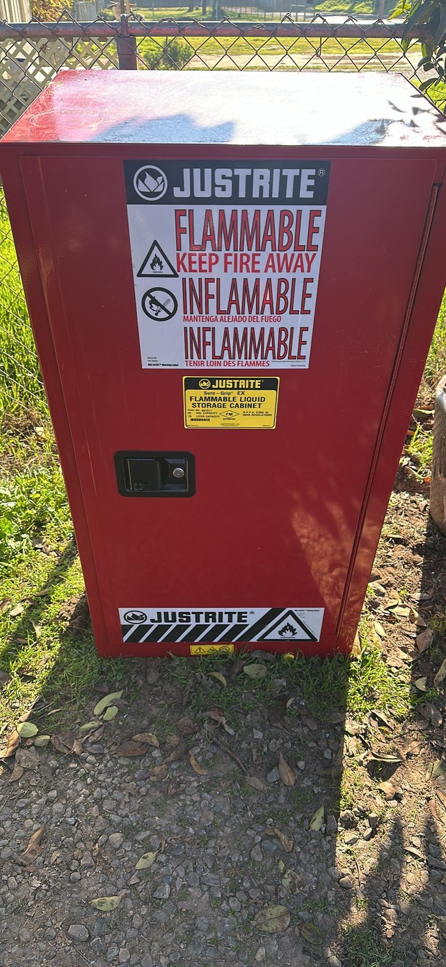 Justrite Flammable Storage Cabinet