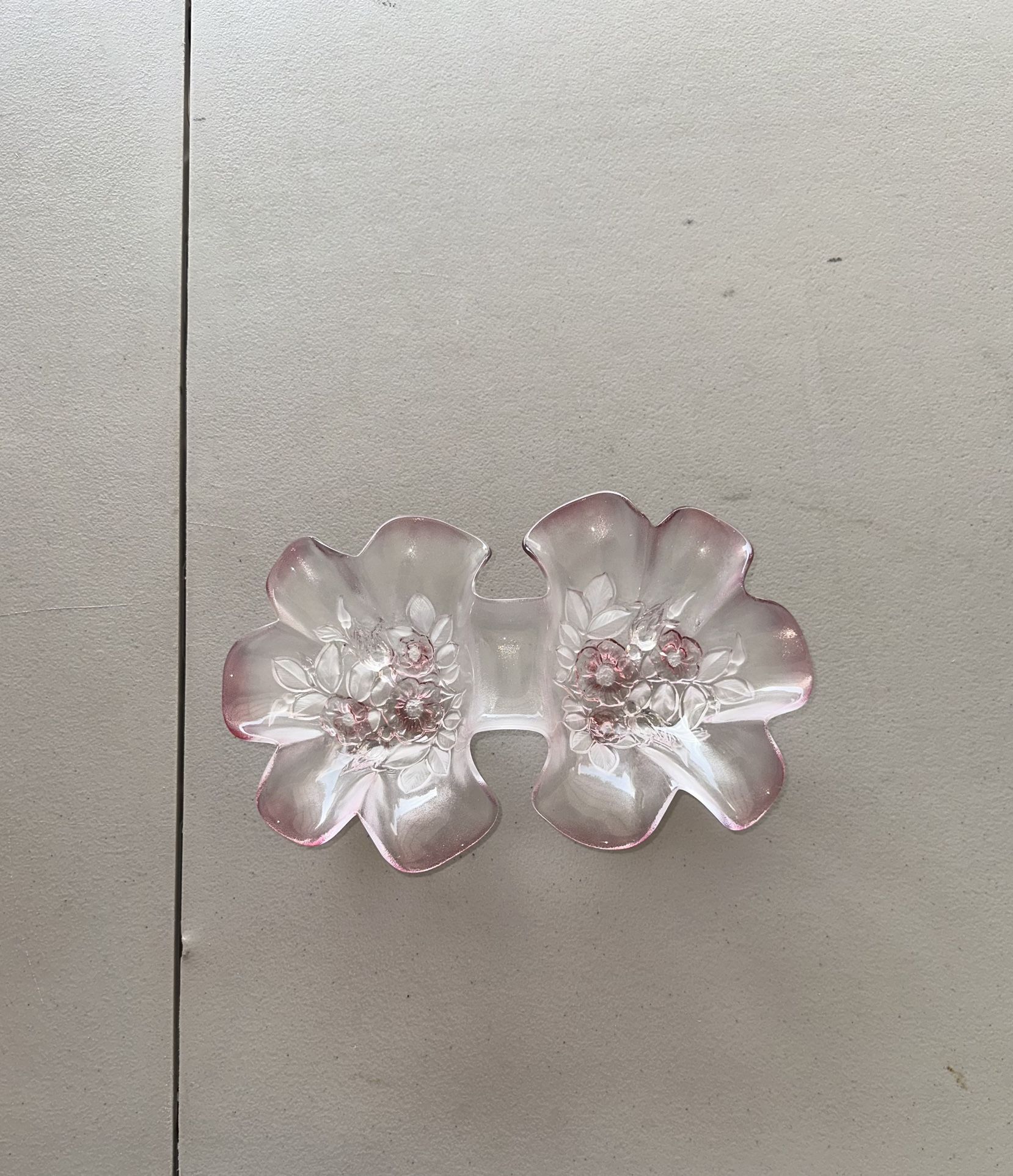 Mikasa Rosella Pink and Frosted Candy/Nut Dish!!