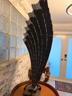 vintage Robert Koch studio fan steel sculpture