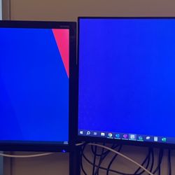 27” Monitors w/ Dual Stand