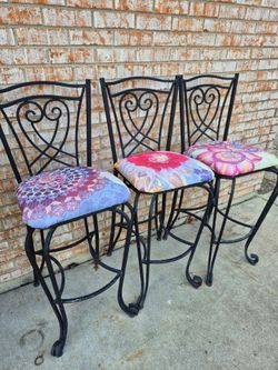 Wrought Iron Bar Stools, all $125
