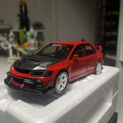 1:24 Mitsubishi Lancer EVO  Model Toy Car Diecast Red