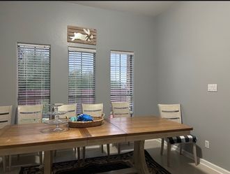 Around 7ft solid wood dining room table