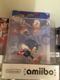 Nintendo Amiibo Super Smash Bros Sonic (1st Print)