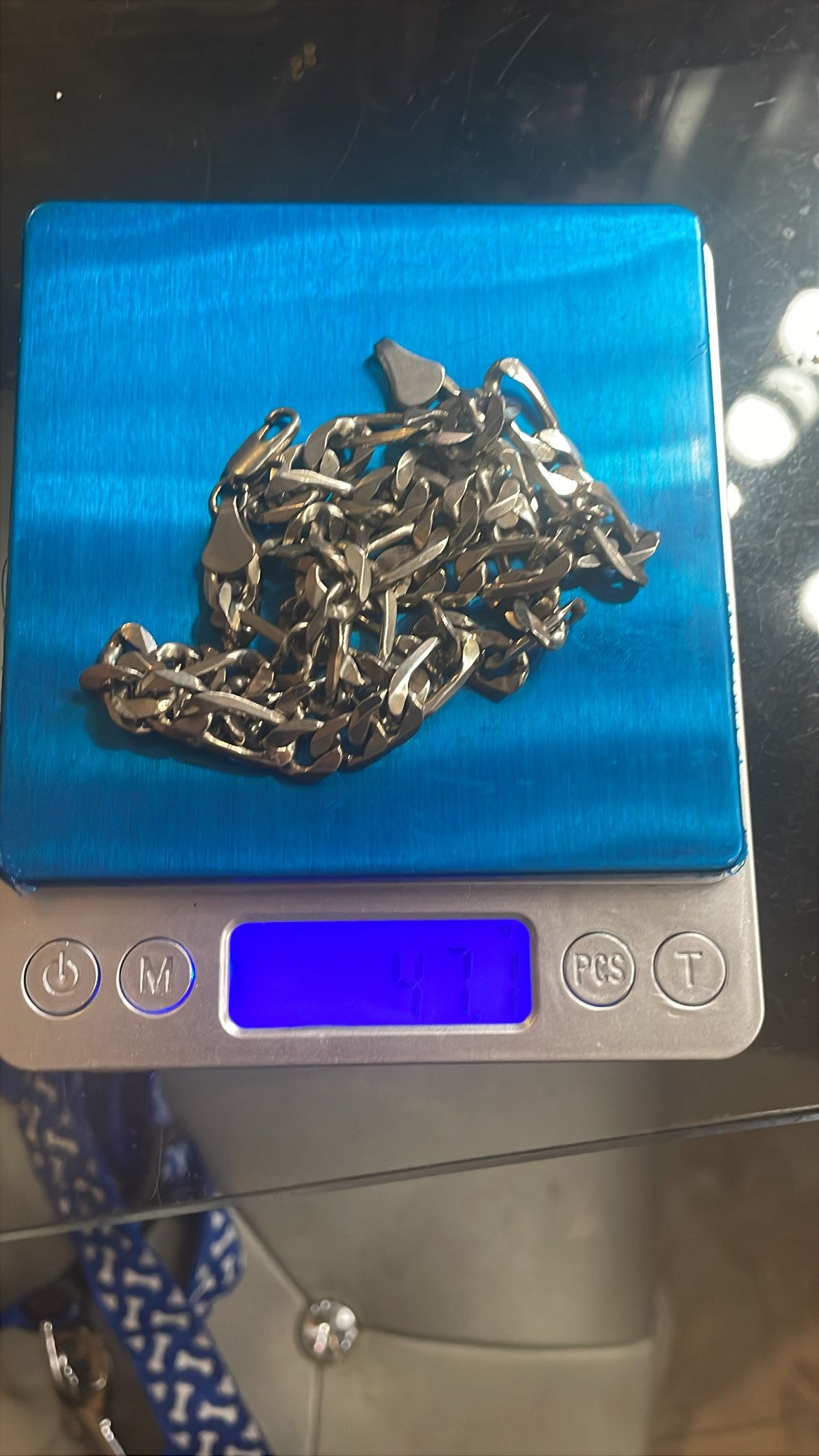 14k White Gold Chain