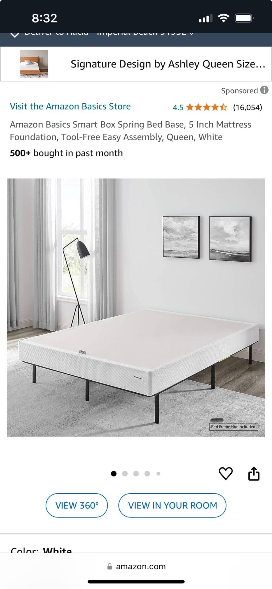 New Queen Bed Frame, Smart Box Spring for Sale in Imperial Beach, CA