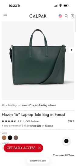 Calpak Laptop Tote Bag