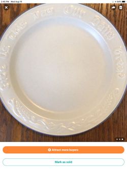 Pfaltzgraff bread plate, cutting board