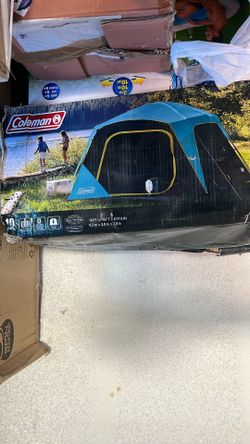 Coleman Skylodge 10 Person Tent New Box Is Worn Everything Comes Inside The Box