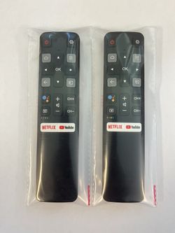 2 Pack Universal Remote TCL Rc802v for All TCL Google Smart TV and TCL Android Smat TV