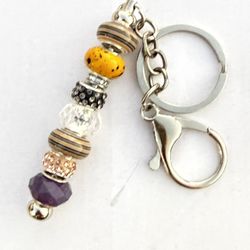MORE GLASS BEADED KEYCHAINS 