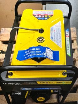 Never used before Champion Power Equipment 5300/4250-Watt Recoil Start Dual Fuel Portable Generator w/ Free 3-Year Warranty for RV and Home