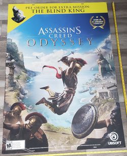 Assassin's Creed double-sided poster! Large ~33" inches wide x 47.5" inches tall
