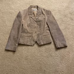 Suede Tan Women’s Jacket Size 12