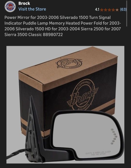 GMC Heated Mirror (Right)