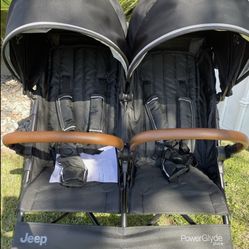 Stroller/ Jeep PowerGlyde Side By Side Stroller/ Double Stroller/ Jeep/ Kids/ Travel/ New