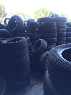 Biggest used tires collection