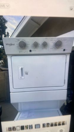 Whirlpool  gas stackable washer and dryer