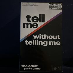 Spin Master Games, Tell Me Without Telling Me, The Viral Adult Party Game for Bachelorette Parties, College, Birthdays, Friendsgiving, 2-10 Players, f