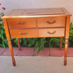 Antique Singer 1977 The Madison Sewing Machine Cabinet Table 