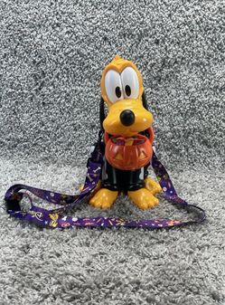 Disney Parks 2025 Happy Halloween Pluto Skeleton Sipper Cup Pumpkin In Hand New