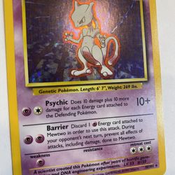 Mewtwo Pokémon Card Holographic