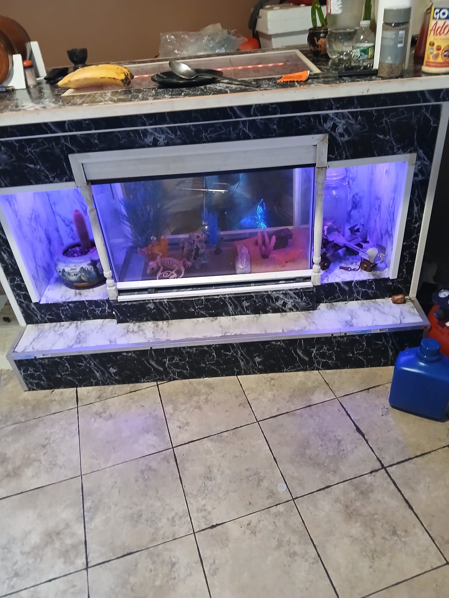Bar With Fish Tank Inside Homemade