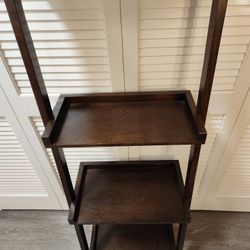 Solid Wood Ladder Bookcase - Set of 2