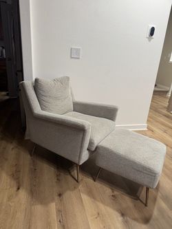 Chair with ottoman