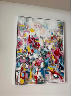 Vibrant abstract painting.