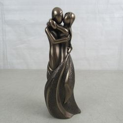 Genesis Fine Arts "The Lovers" Bronze Tone Metal Statue 9" Tall


