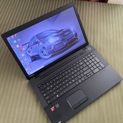 A BIG 17.3"inch AMD A4 Toshiba Laptop, 1TBGB HDD, 8GB RAM, HDMI, Inbuilt Bluetooth, DVD 📀 And a WebCam