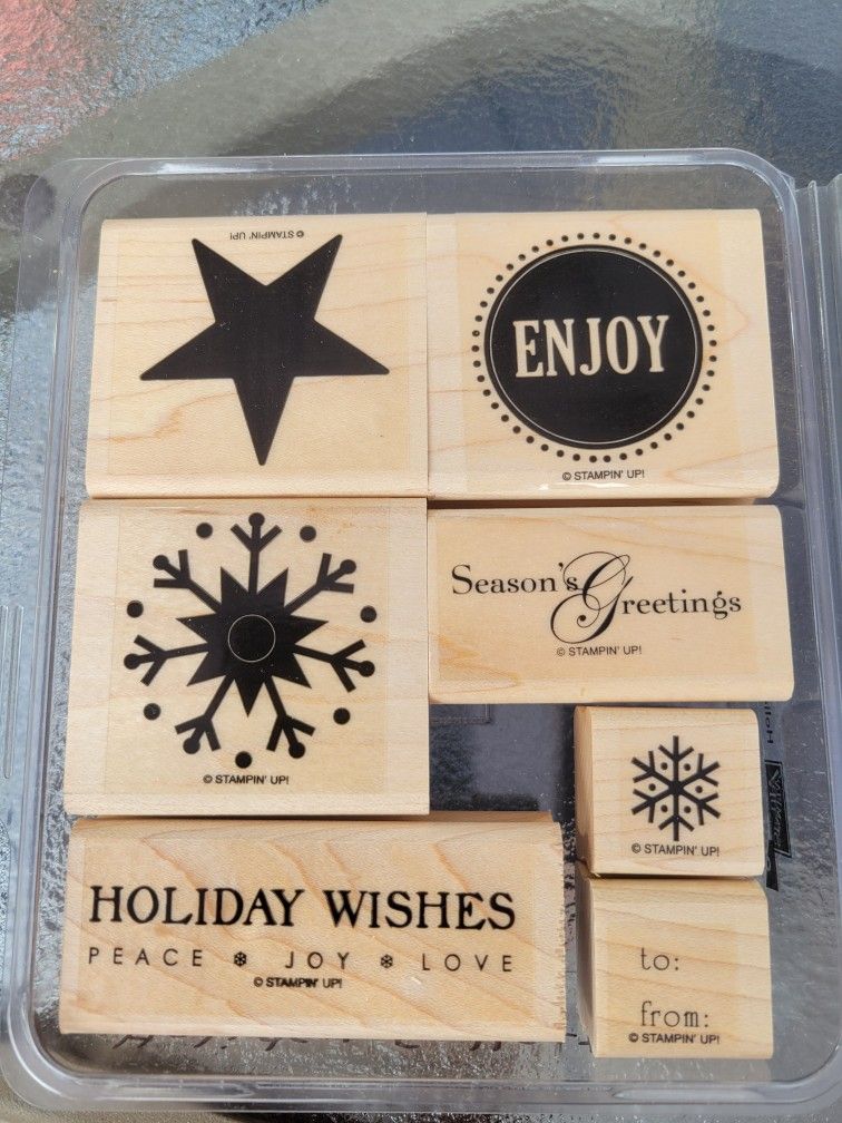 Stampin Up Rubber Stamps Holiday Collection
