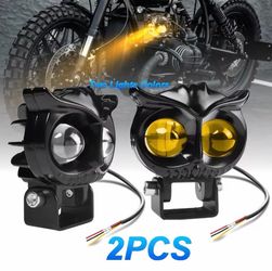 Super bright Owl LED Vehicle Auxiliary amber and white Lights - 2 Piece Set