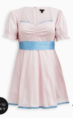 HALLOWEEN COSTUME STRETCH POPLIN SATIN CLASSIC DOLL DRESS