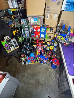 Old fisher toys and action figures
