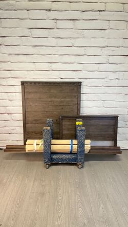 Brown Pottery Barn Kids Twin Bed