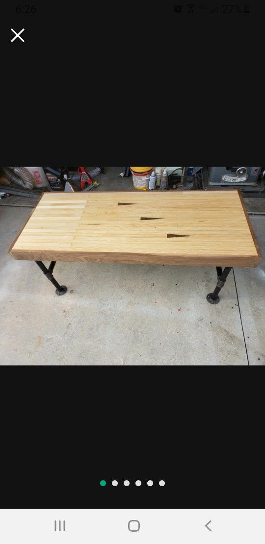Custom Made BOWLING Alley Coffee Table