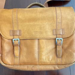 Kenneth Cole Leather Laptop Bag