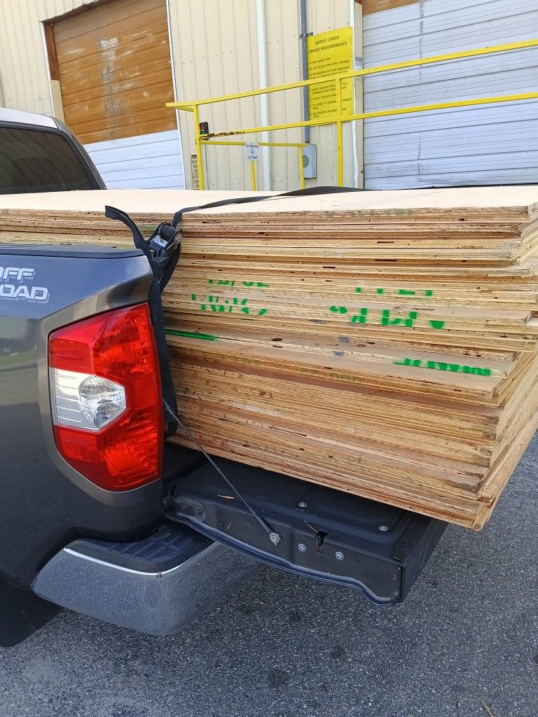 19/32 Full Sheets Imperfect Plywood 