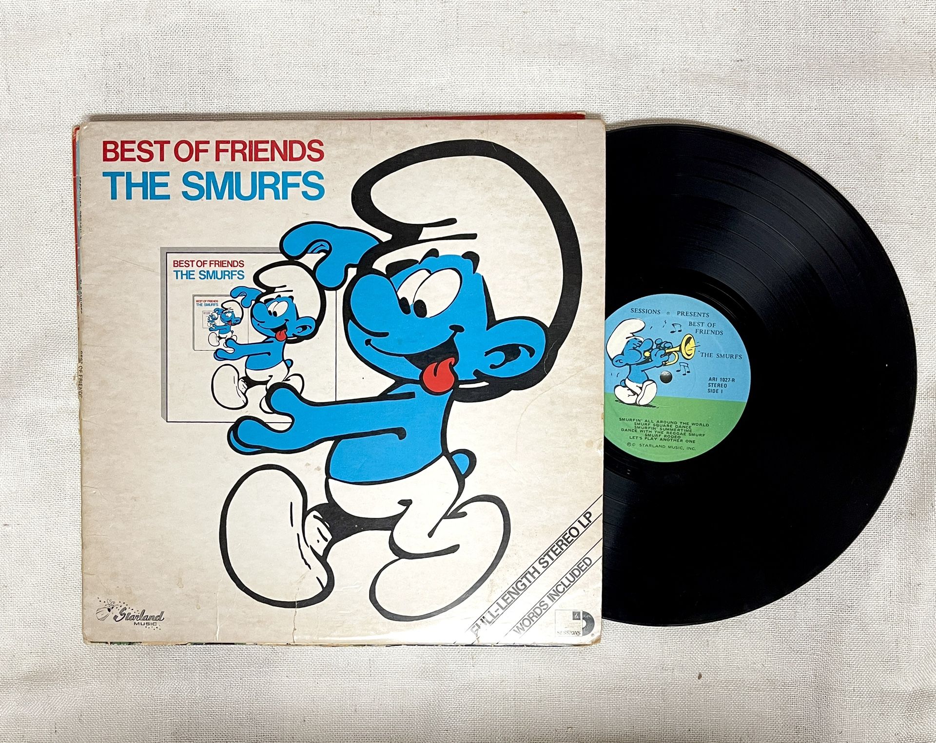 Smurfs Vinyl Record Album Collection