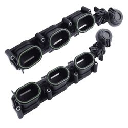 Left & Right Intake Manifolds Compatible with 2011-2017 Audi S4 S5 A6 A7 A8 SQ5 Q5 Q7 VW Touareg 3.0L V6
