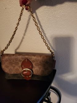 MINI COACH PURSE WITH STRAPS AND CHAIN STRAP