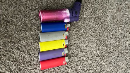 Lot of 5 BIC Lighters Assorted Colors
