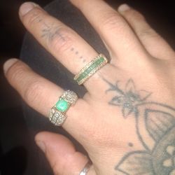2 Gold Rings One 12k The Other One 14k