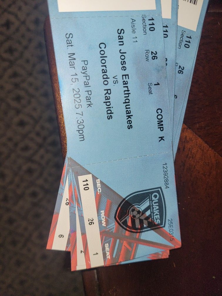 San Jose Earthquakes Vs Colorado Rapids 3/15
